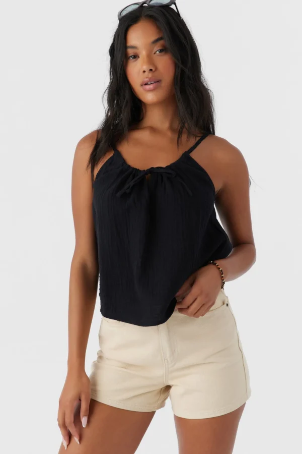 O’Neill ANYA CRINKLE DOUBLE GAUZE TANK TOP^Women Tops