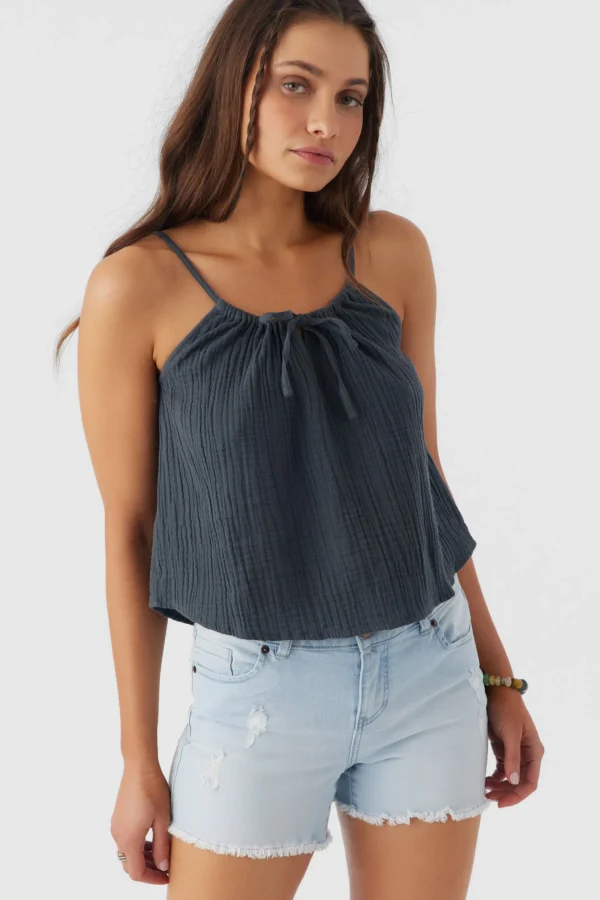 O’Neill ANYA CRINKLE DOUBLE GAUZE TANK TOP^Women Tops