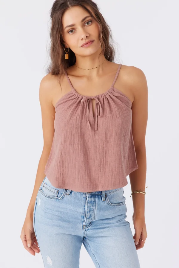 O’Neill ANYA CRINKLE DOUBLE GAUZE TANK TOP^Women Tops