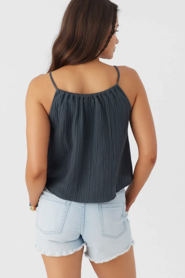 O’Neill ANYA CRINKLE DOUBLE GAUZE TANK TOP^Women Tops