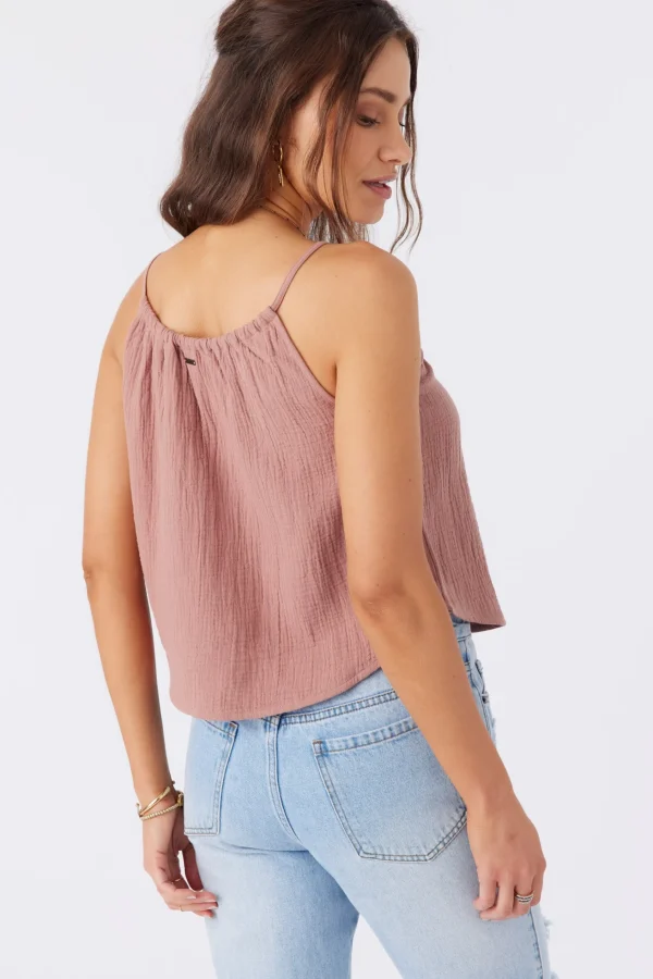 O’Neill ANYA CRINKLE DOUBLE GAUZE TANK TOP^Women Tops