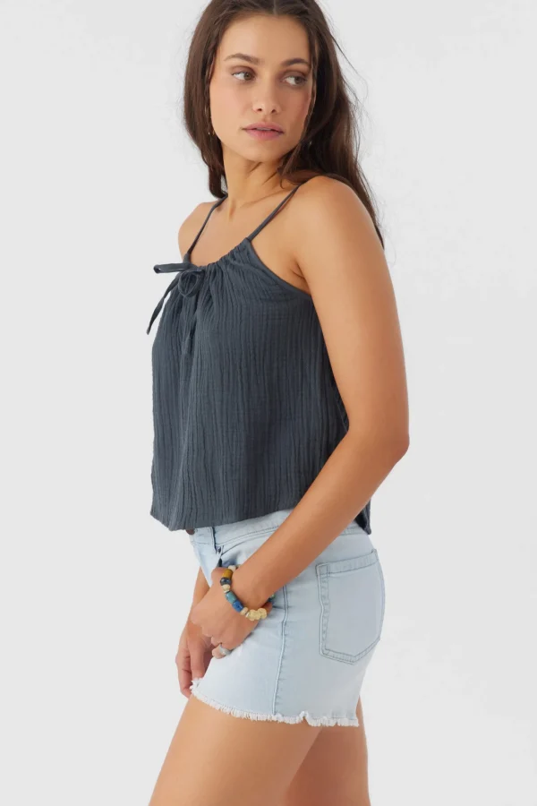 O’Neill ANYA CRINKLE DOUBLE GAUZE TANK TOP^Women Tops