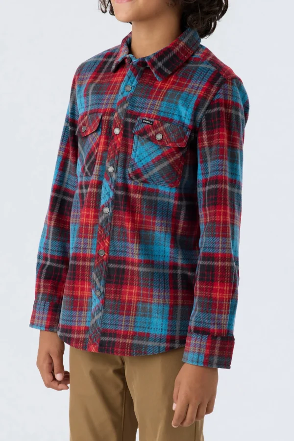 O’Neill BOY'S GLACIER PLAID SUPERFLEECE SHIRT^Kids/BOY Tops