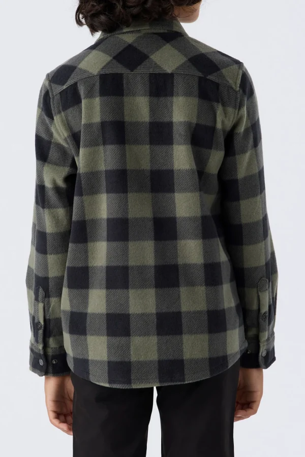 O’Neill BOY'S GLACIER PLAID SUPERFLEECE SHIRT^Kids/BOY Tops