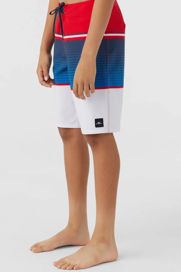 O’Neill BOY'S LENNOX STRIPE 18" BOARDSHORTS^Kids/BOY Boardshorts