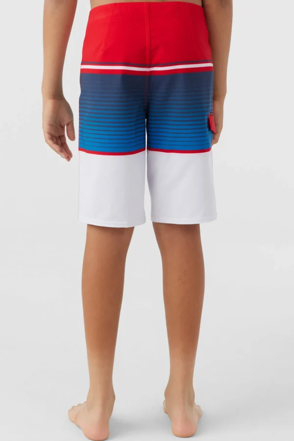 O’Neill BOY'S LENNOX STRIPE 18" BOARDSHORTS^Kids/BOY Boardshorts