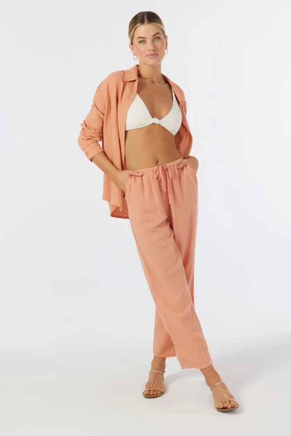 O’Neill BRENDA CRINKLE DOUBLE GAUZE BEACH PANTS^Women Cover-Ups | Bottoms