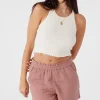 O’Neill CARLA CRINKLE DOUBLE GAUZE BEACH SHORTS^Women Bottoms