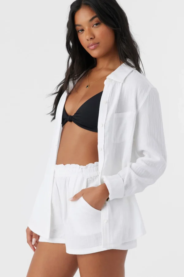 O’Neill CARLA CRINKLE DOUBLE GAUZE BEACH SHORTS^Women Cover-Ups