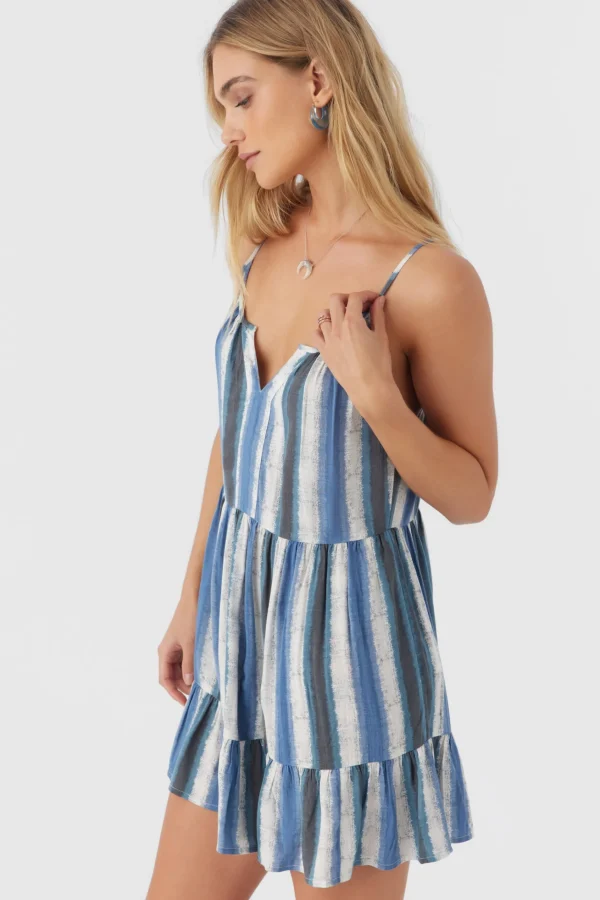 O’Neill CHERI FADE STRIPE TIERED DRESS^Women Dresses