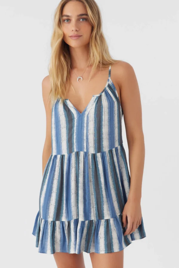 O’Neill CHERI FADE STRIPE TIERED DRESS^Women Dresses