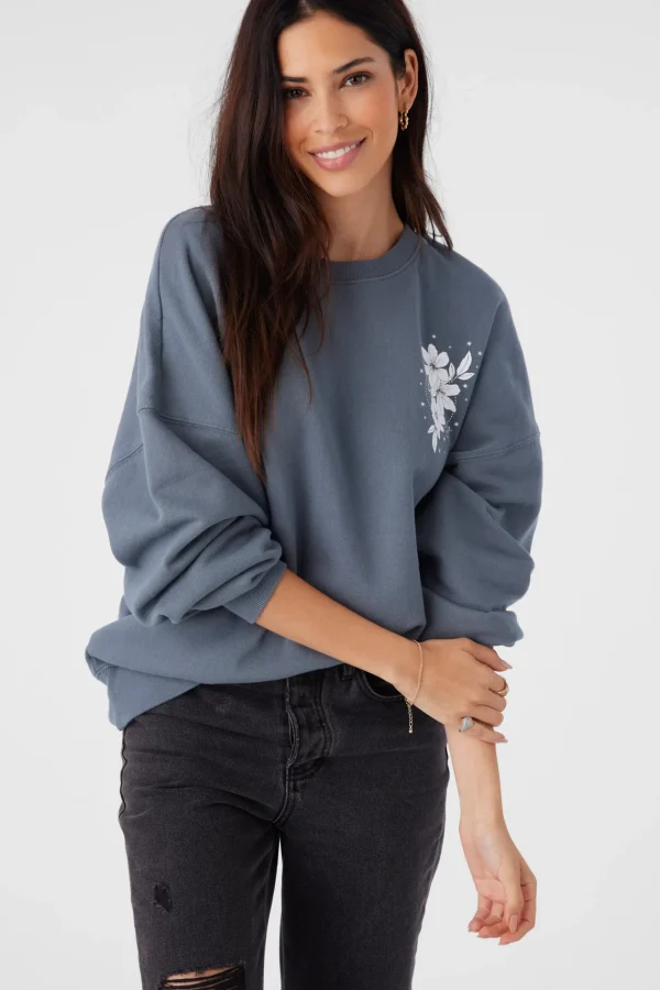 O’Neill CHOICE CREW NECK OVERSIZED FIT FLEECE PULLOVER^Women Sweaters, Hoodies & Fleece | Graphic Tees & Tanks