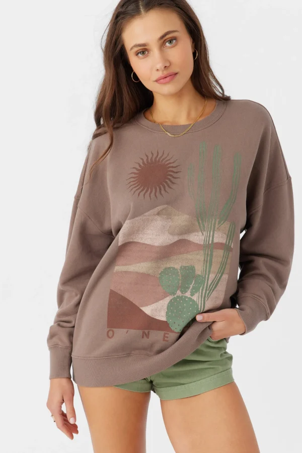 O’Neill CHOICE CREW NECK OVERSIZED FIT FLEECE PULLOVER^Women Graphic Tees & Tanks