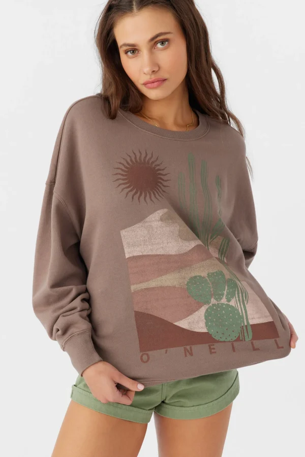 O’Neill CHOICE CREW NECK OVERSIZED FIT FLEECE PULLOVER^Women Graphic Tees & Tanks