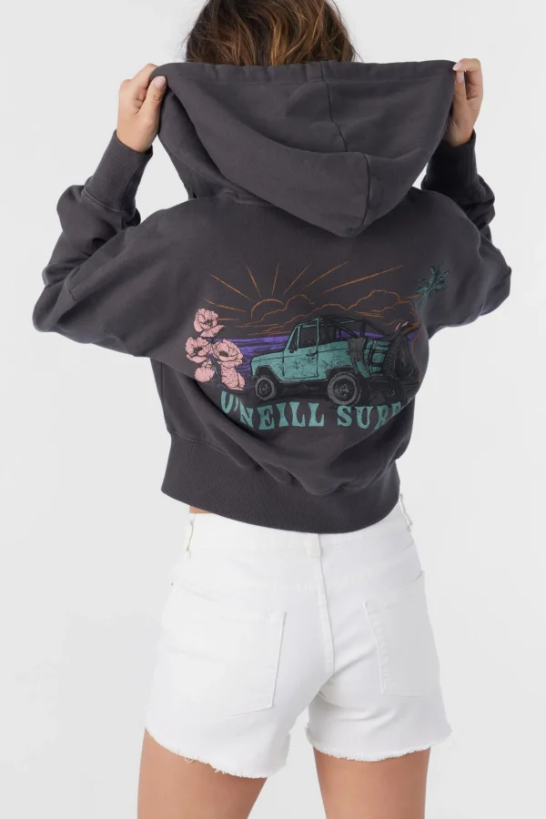 O’Neill DARCIE HOODED ZIP FLEECE JACKET^Women Graphic Tees & Tanks