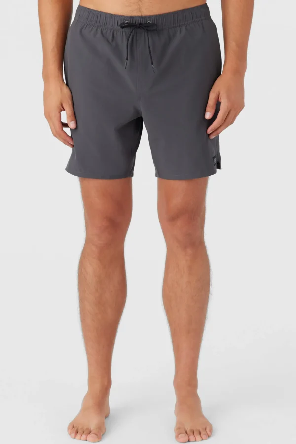 O’Neill DIVERGENT ELASTIC WAIST LINED 17" SWIM TRUNKS^ Side Pockets