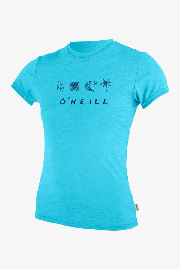 O’Neill GIRL'S HYBRID S/S SUN SHIRT^Kids/BOY Uv-Sun-Protection Rash Guards | Uv-Sun-Protection Rash Guards