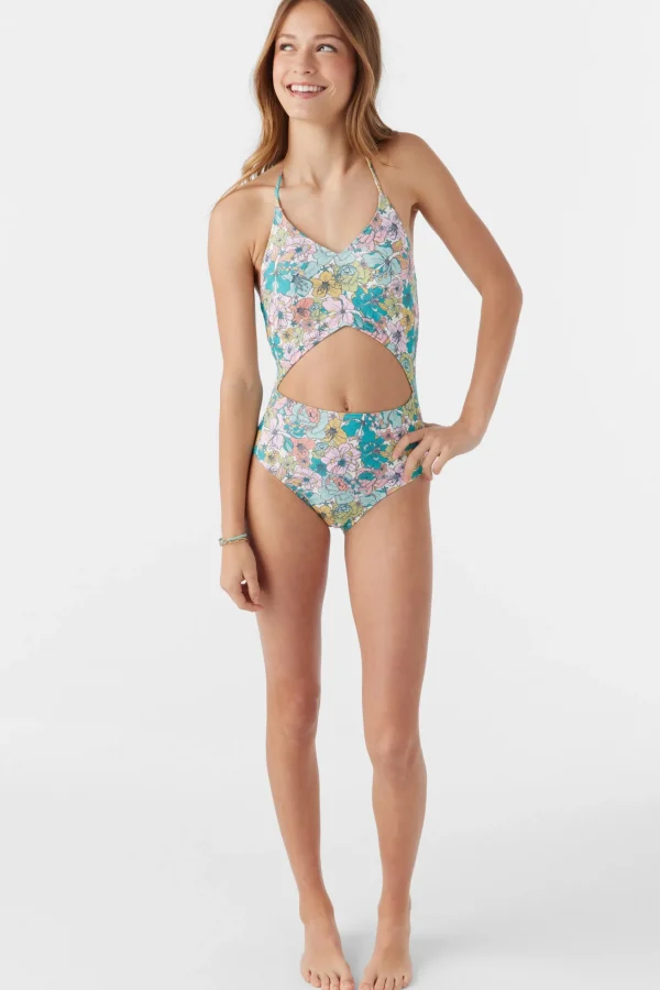 O’Neill GIRL'S JANIS FLORAL CINCHED ONE-PIECE^Women/Kids One-Pieces | One Pieces