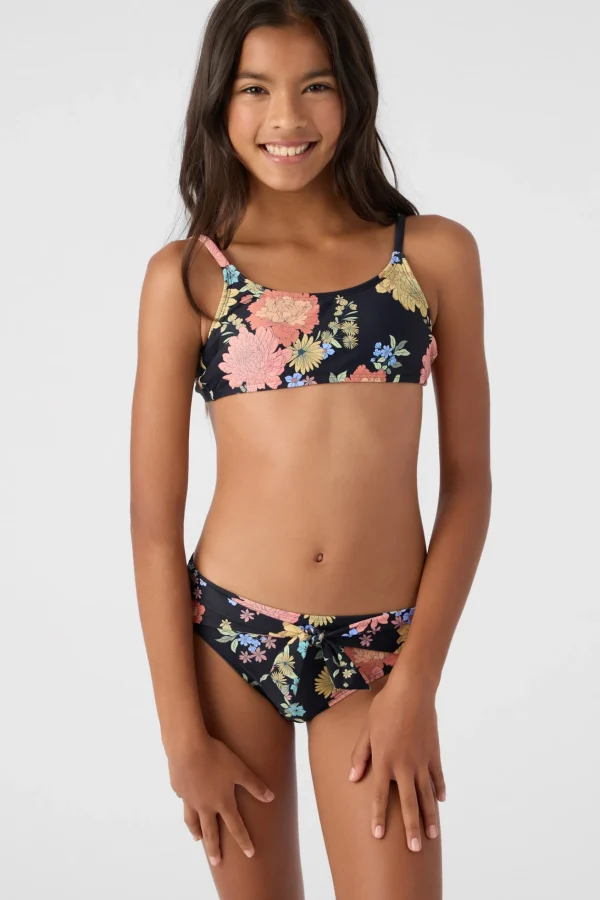 O’Neill GIRL'S KALI FLORAL TIE BACK BRALETTE & BOTTOMS^Women/Kids Swim Sets | Swim Sets