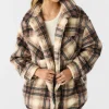 O’Neill HEATH PLAID HIGH PILE FLEECE JACKET^Women Jackets