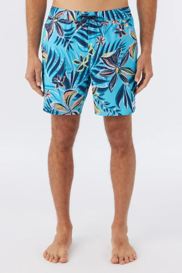 O’Neill HERMOSA CREW ELASTIC WAIST 17" SWIM TRUNKS^ Side Pockets