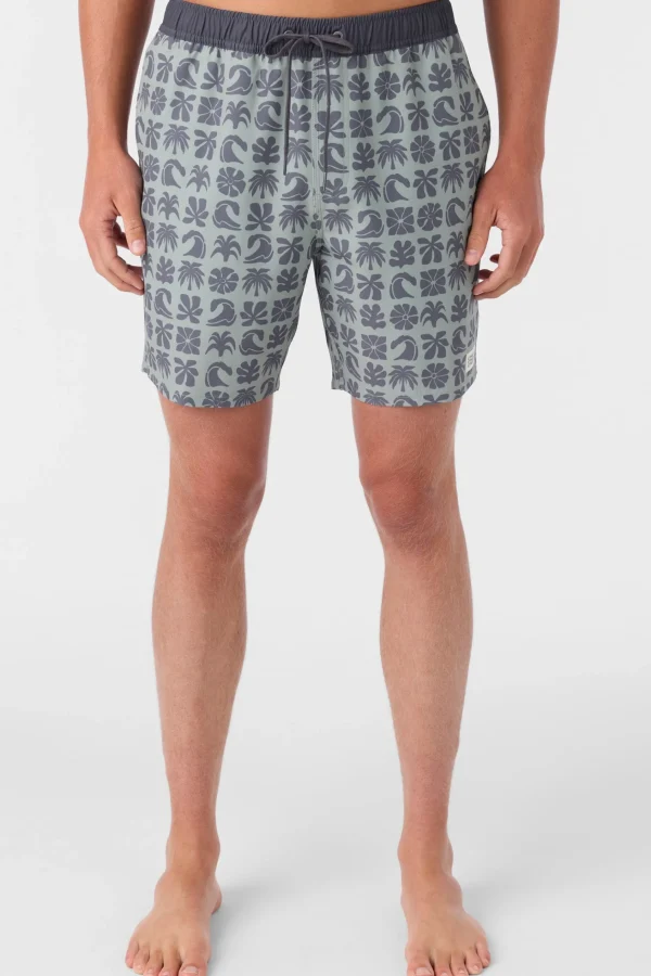 O’Neill HERMOSA ELASTIC WAIST 17" SWIM TRUNKS^ Side Pockets