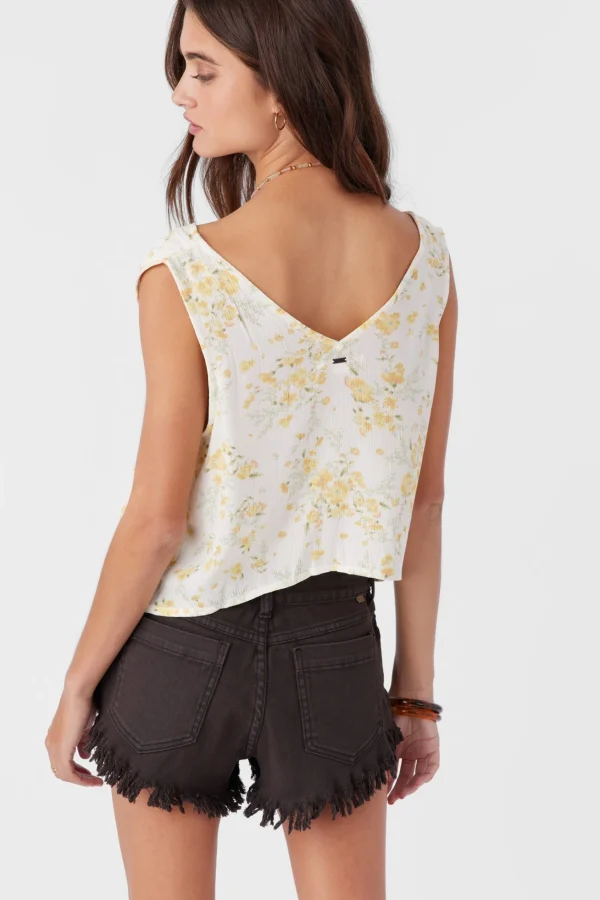 O’Neill JADEN TATIANNA FLORAL TIE-FRONT TOP^Women Tops