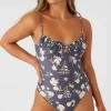 O’Neill KENDRA FLORAL KAILUA UNDERWIRE CHEEKY ONE-PIECE^Women D/Dd Cup | Underwire