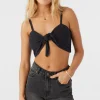 O’Neill LEA TIE-FRONT CROP TOP^Women Tops