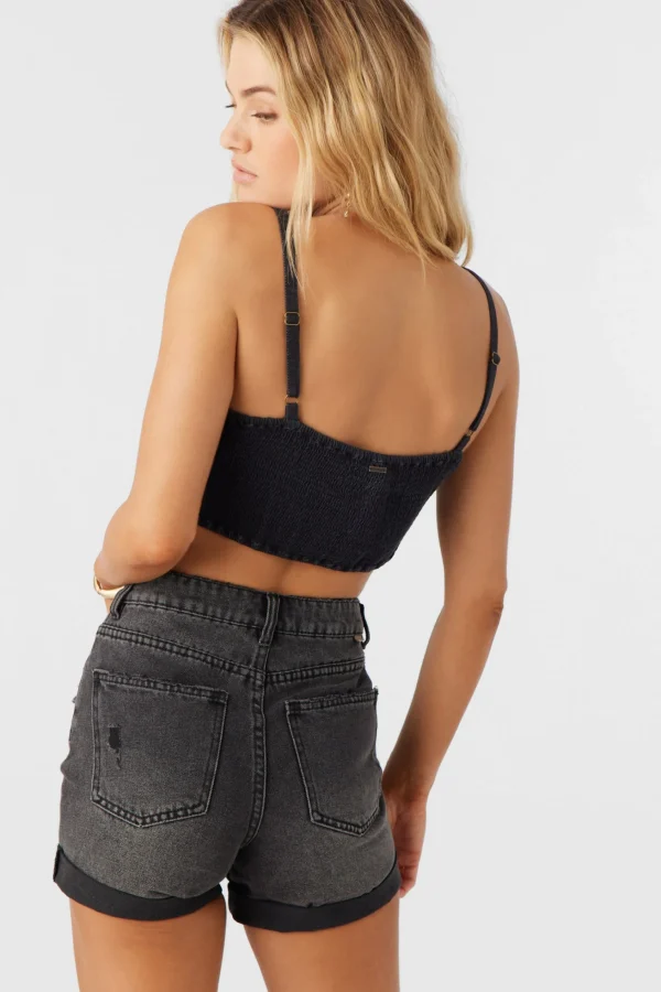 O’Neill LEA TIE-FRONT CROP TOP^Women Tops