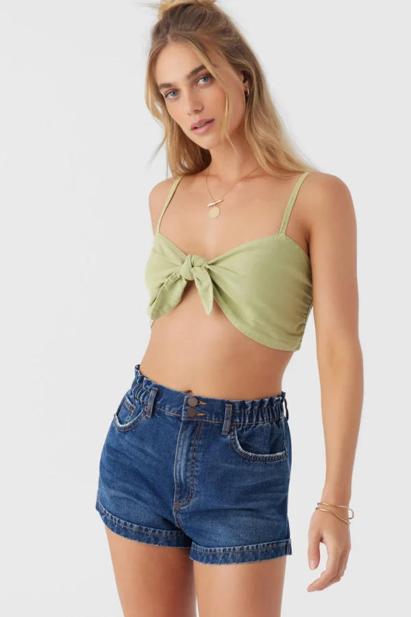 O’Neill LEA TIE-FRONT CROP TOP^Women Tops