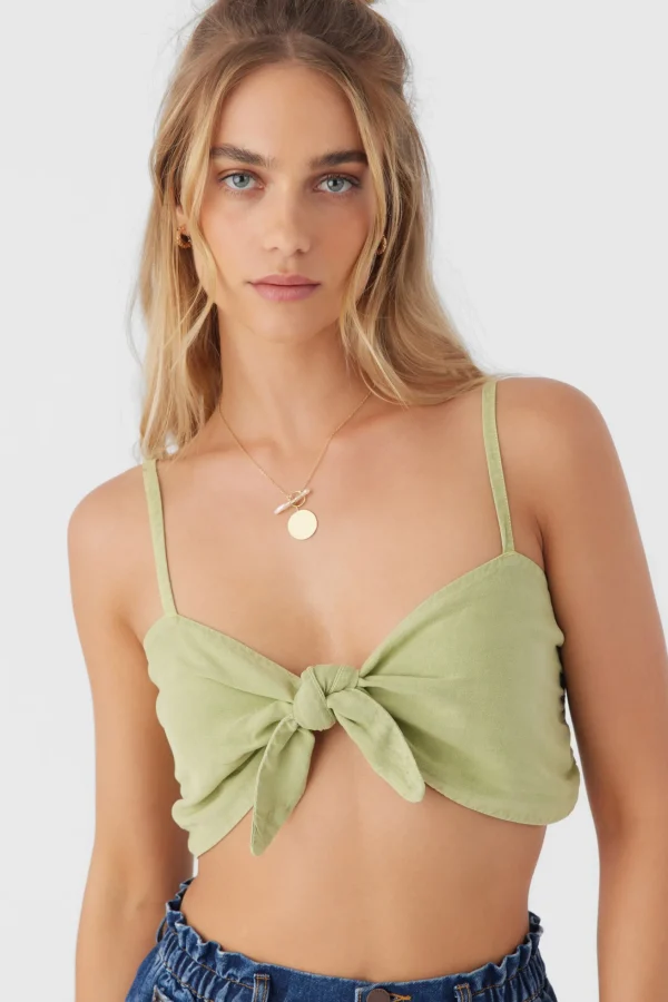 O’Neill LEA TIE-FRONT CROP TOP^Women Tops