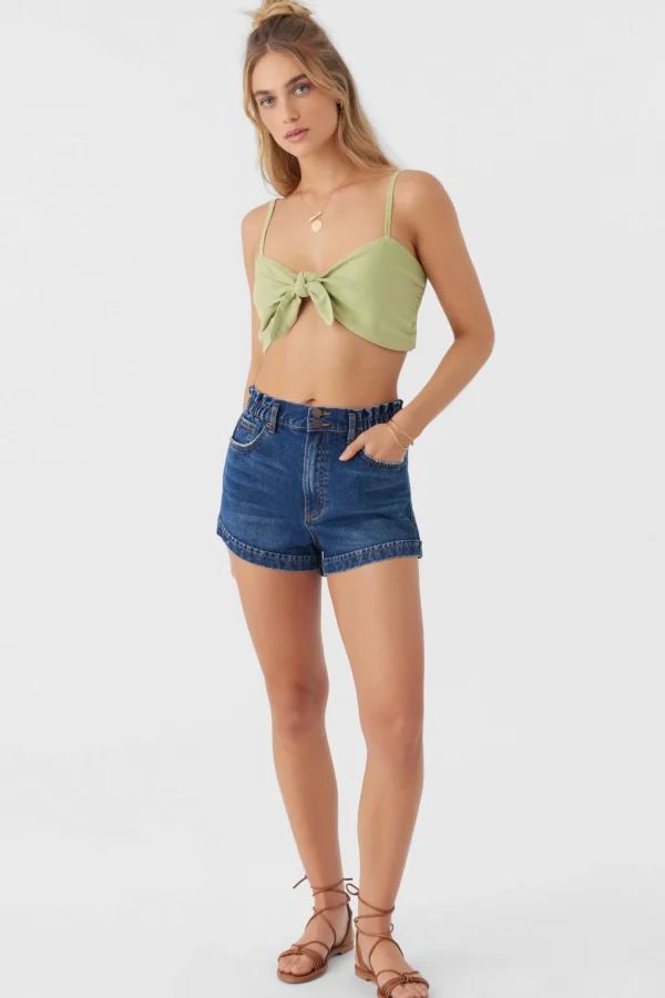 O’Neill LEA TIE-FRONT CROP TOP^Women Tops