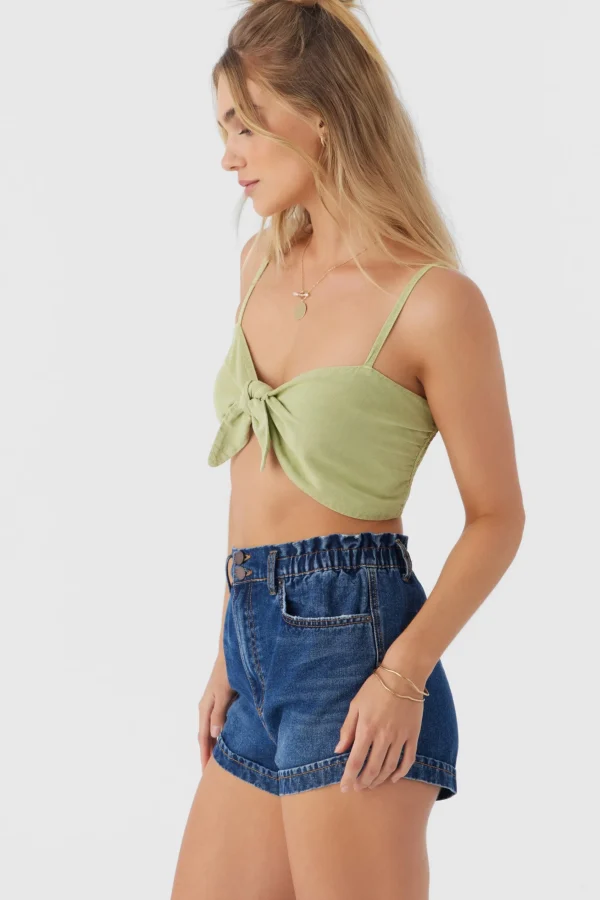 O’Neill LEA TIE-FRONT CROP TOP^Women Tops