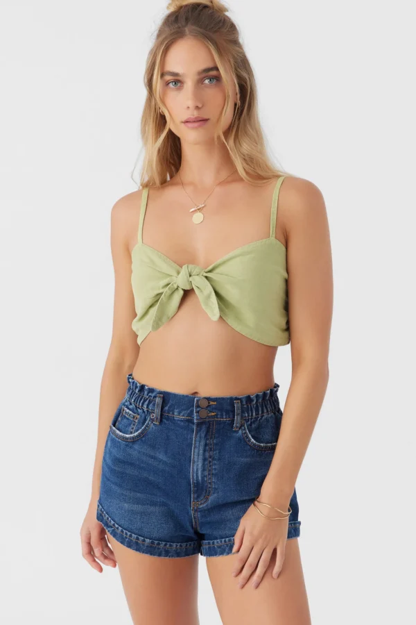 O’Neill LEA TIE-FRONT CROP TOP^Women Tops