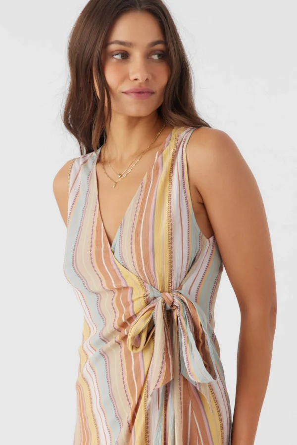 O’Neill MAIZIE STRIPE WRAP MINI DRESS^Women Dresses