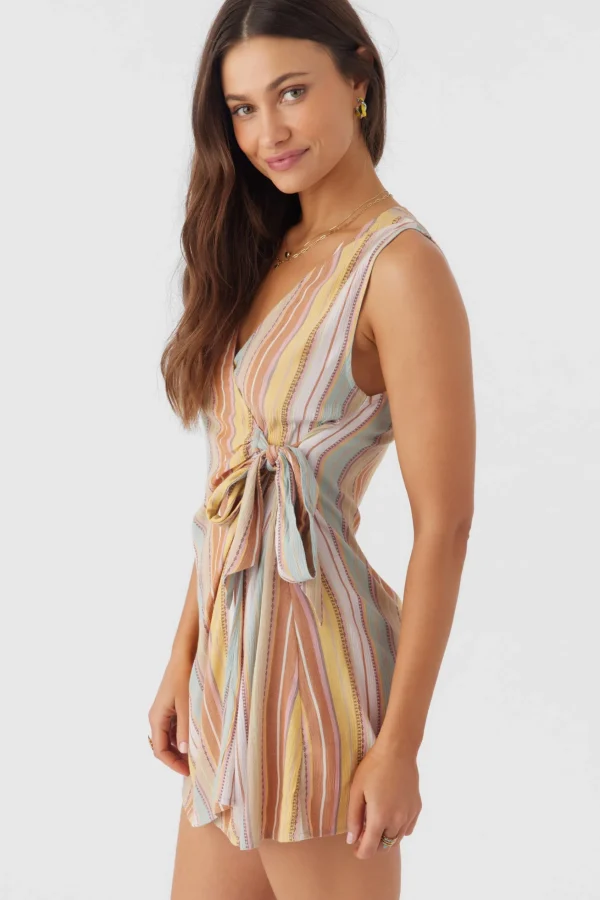 O’Neill MAIZIE STRIPE WRAP MINI DRESS^Women Dresses