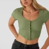 O’Neill MARLENA TEXTURED KNIT CROP TOP^Women Tops