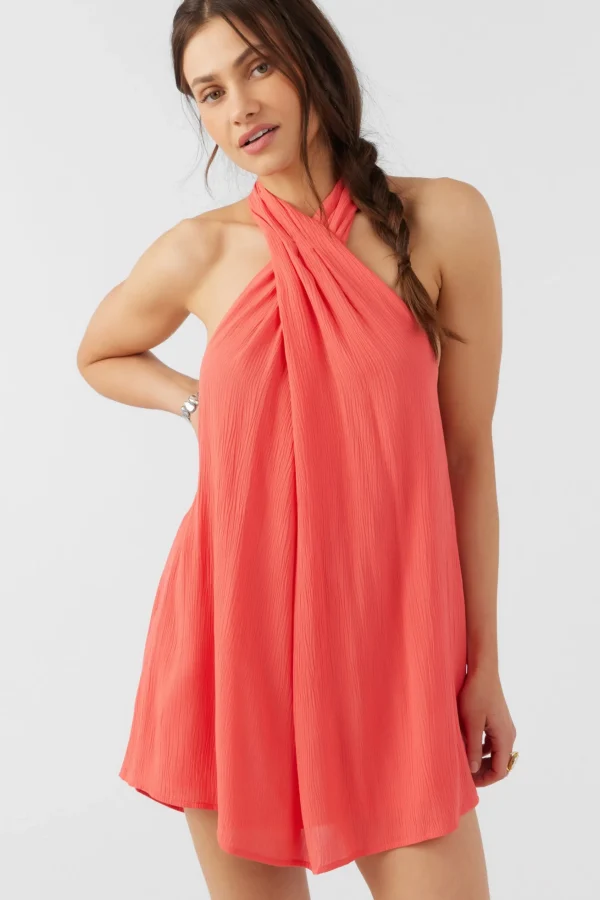 O’Neill NAIMA SOLID HALTER DRESS^Women Dresses