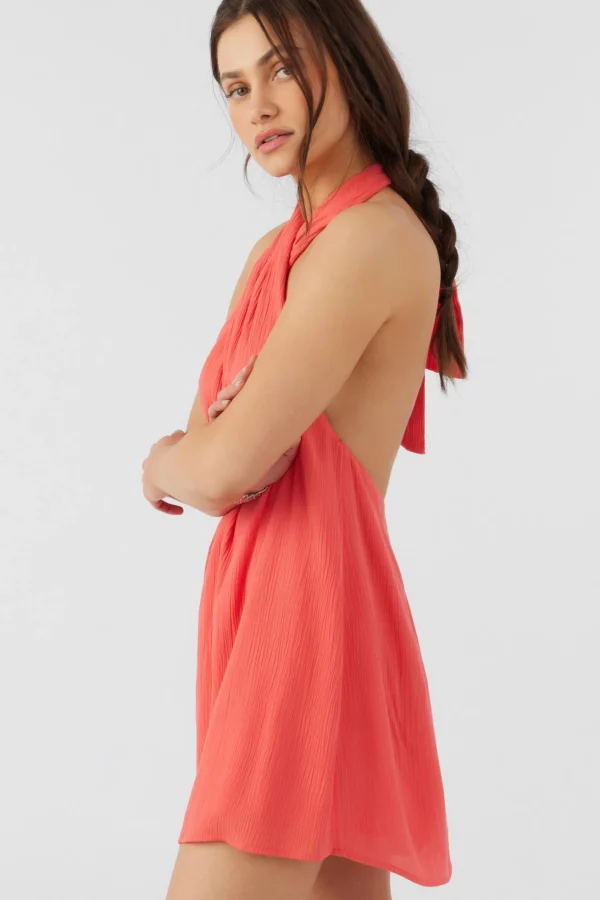 O’Neill NAIMA SOLID HALTER DRESS^Women Dresses