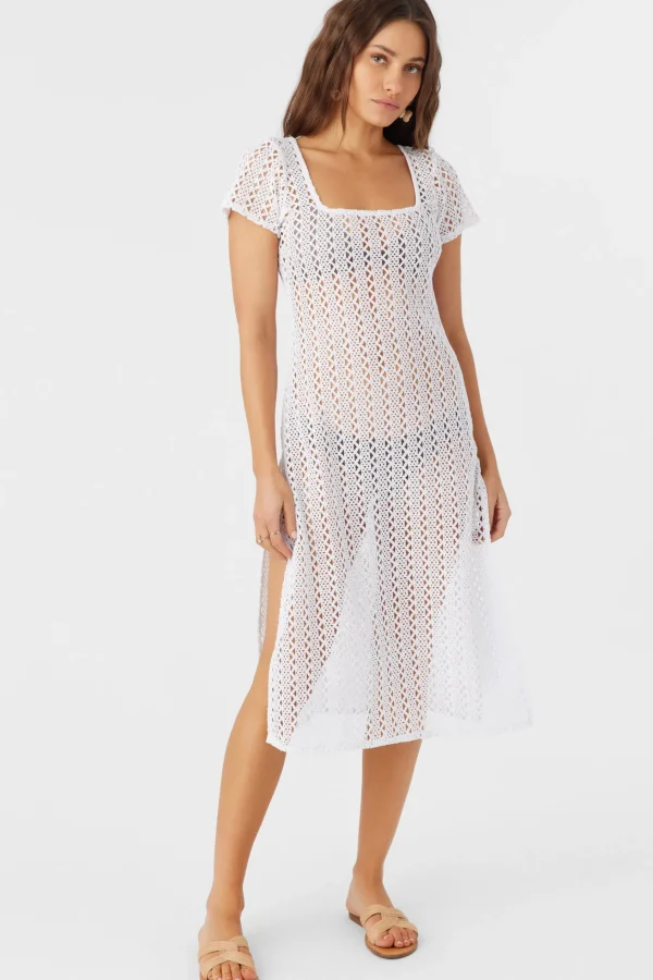 O’Neill NINA MIDI CROCHET LACE COVER-UP DRESS^Women Cover-Ups