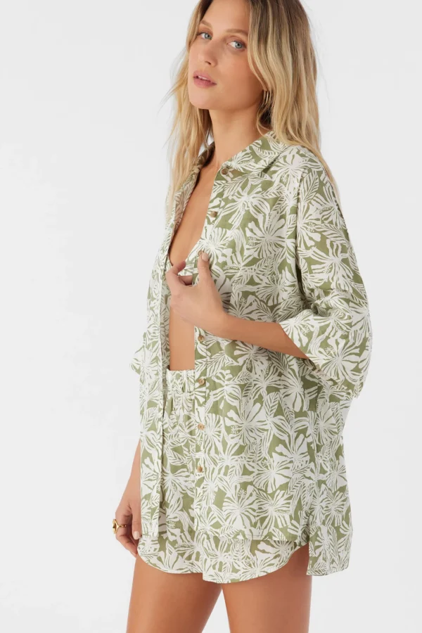 O’Neill OLIVIA HALFMOON OVERSIZED COVER-UP SHIRT^Women Cover-Ups | Tops