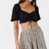 O’Neill POLLY TEXTURED KNIT CROP TOP^Women Tops