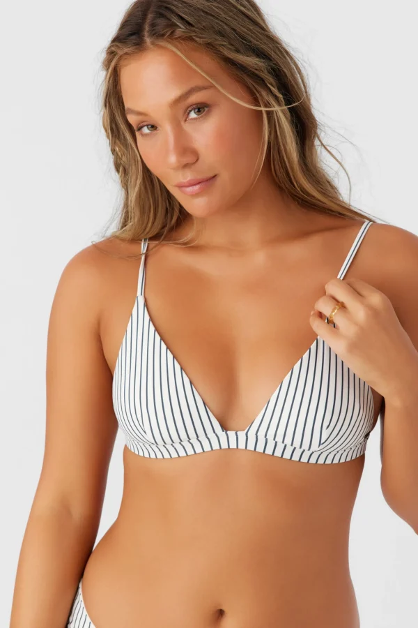 O’Neill SALTWATER ESSENTIALS STRIPE SEASIDE TRIANGLE TOP^Women Bikini Tops