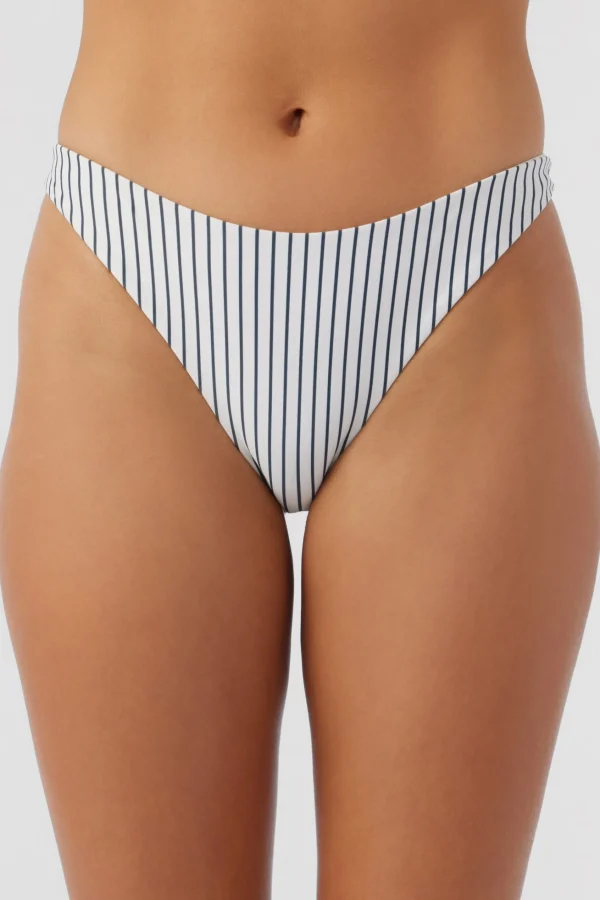 O’Neill SALTWATER ESSENTIALS STRIPE FLAMENCO HIGH CUT CHEEKY BOTTOMS^Women Cheeky | Bikini Bottoms