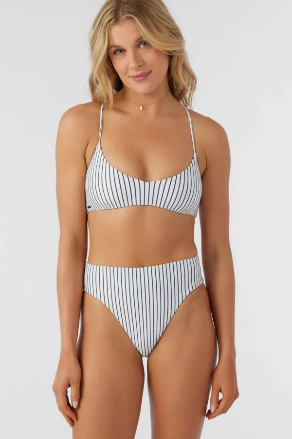 O’Neill SALTWATER ESSENTIALS STRIPE HUNTINGTON BRALETTE TOP^Women Bralette | Bikini Tops