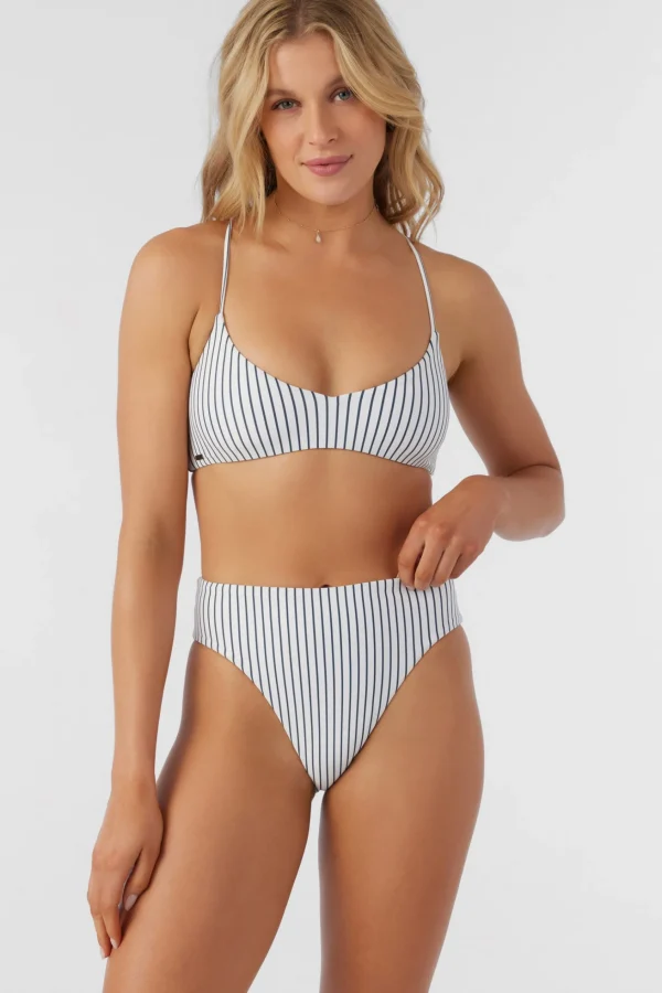 O’Neill SALTWATER ESSENTIALS STRIPE HUNTINGTON BRALETTE TOP^Women Bralette | Bikini Tops