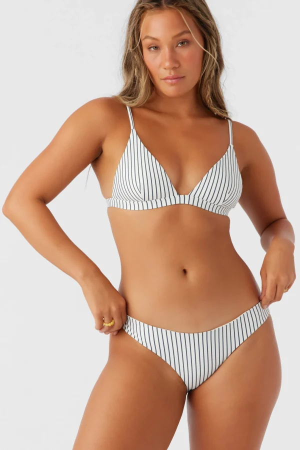 O’Neill SALTWATER ESSENTIALS STRPIE MATIRA HIPSTER CHEEKY BOTTOMS^Women Cheeky | Bikini Bottoms