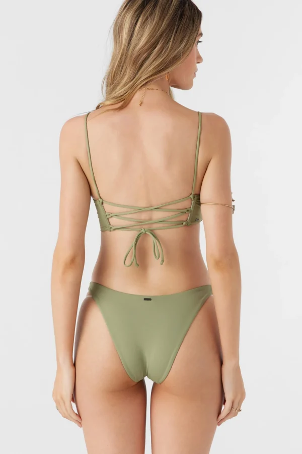 O’Neill SALTWATER SOLIDS MIDDLES LONGLINE BRALETTE TOP^Women Crop | Bikini Tops