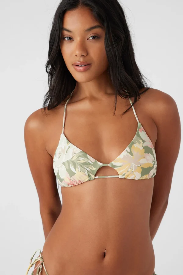 O’Neill VEDA TROPICAL MADRID CUTOUT BRALETTE TOP^Women Halter | Bralette